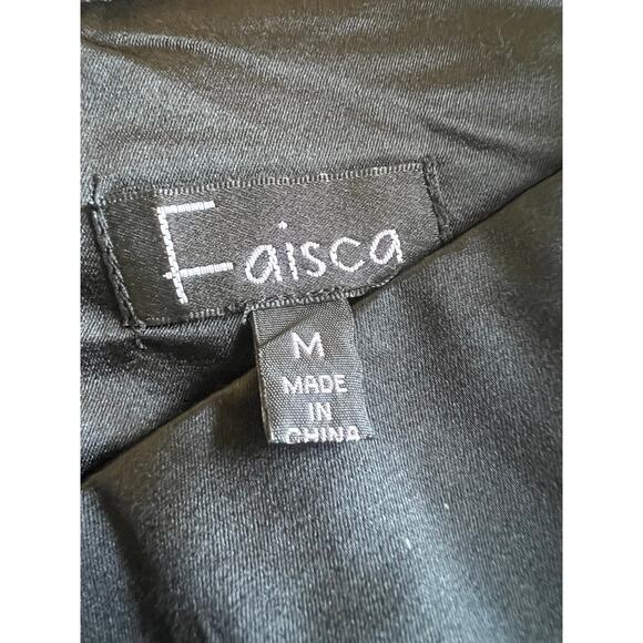 Faisca Black Midi Skirt With Runching And A Back Slit Size M - Picture 3 of 5